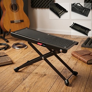 Repose-pieds pour guitare Lastvoice GS-03 - Hauteur réglable sur 5 niveaux, pieds en métal durables - Product Image 1