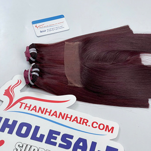 TOP DE HAUTE QUALITÉ!! 100% trame vietnamienne Extensions de cheveux humains vierge crue Double dessiné Remy os trame droite Extensions de cheveux - Product Image 3