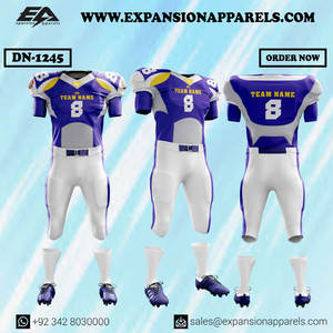 Custom Logo American Football Uniforms <b>Men</b> Tackle TWILL <b>Padded</b> Pant Sublimation Sportswear <b>Shirts</b> Number Manufactured AMERICAN - Product Image 4