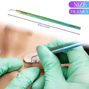 Herramienta de elevación y separación de pestañas, Punta puntiaguda, Permanente de Pestañas con herramienta multiusos, ranuras circulares, agarre antideslizante - Product Image 3