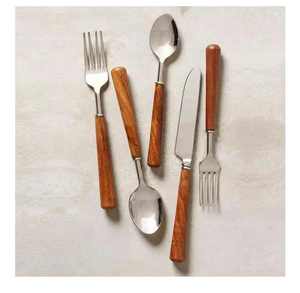 Gold Flatware Royal Cutlery Set of 4 Pieces <b>Dinner</b> Spoon Tea Spoon <b>Dinner</b> Fork and <b>Dinner</b> <b>Knife</b> with Gift Box (Gold) Wholesale - Product Image 4