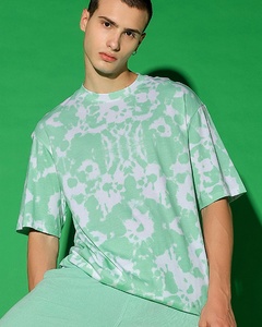 Camisetas de Algodón Tie Dye Personalizadas con Pantalones Cortos a Juego para Hombre, Camisetas de Manga Corta con Estampado Tie-Dye Multicolor de Talla Grande - Product Image 2