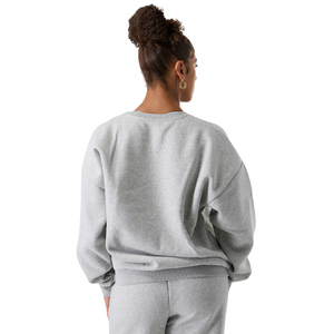 Sudadera de cuello redondo para mujer, cómoda, de tejido suave, de corte holgado, perfecta para uso casual y para estar en casa. - Product Image 4