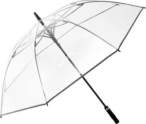 Vente en gros pas cher, grand <span class=keywords><strong>parapluie</strong></span> droit semi-automatique transparent transparent pour mariage, <span class=keywords><strong>parapluie</strong></span> de golf avec logo personnalisé pour adultes - Product Image 1