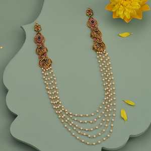 Chic Silver Layered Temple <b>Necklace</b>-186938 - Product Image 2