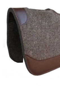 100% Wool <b>Felt</b> Western Contoured Saddle Blanket Optimal Comfort Horse Equipment Leather Work Equestrian <b>Pads</b> for Saddle - Product Image 3