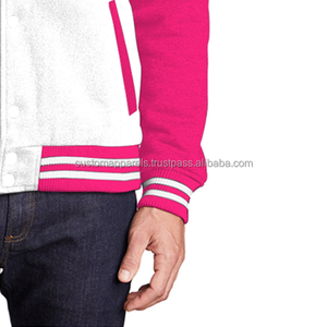 Veste universitaire en laine de qualité supérieure avec col montant et logo brodé sur le devant - Design authentique de l'équipe - Product Image 6