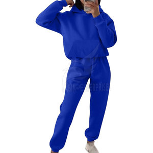 ชุดวอร์มผู้หญิงแบบ 2 ชิ้น ผ้าฝ้ายฟลีซ เสื้อพูลโอเวอร์ ชุดสั่งทำพิเศษสำหรับผู้หญิง ราคาขายส่ง - Product Image 6