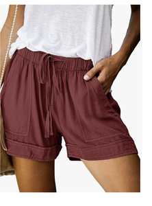 Shorts Casuales de Mujer, Bangladesh, Verano, Algodón, Cómodos, Cintura Elástica con Cordón, Shorts con Bolsillos, Shorts Deportivos de Alta Calidad - Product Image 6
