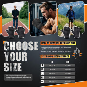 Guantes de Levantamiento de Pesas, Guantes de Gimnasio para Hombres y Mujeres, Protección Completa de la Palma para Deportes, Levantamiento de Pesas, Entrenamiento - Product Image 5