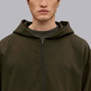 Sweat à capuche zippé Boxy Fit-Doux et confortable, parfait pour les tenues décontractées, les activités de plein air et les vêtements décontractés - Product Image 6