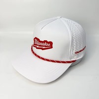 Gorra de Golf Deportiva Personalizada con Logotipo Bordado en 3D, 5 Paneles, Multicolor, Cuerda Roja, Visera Curva, Unisex, Venta al Por Mayor, ODM, Injae Vina