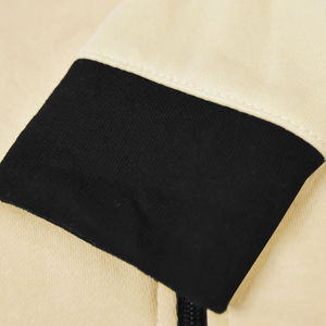 Blouson aviateur unisexe léger et personnalisé avec poches pour les mains et col montant en polyester teint en couleur beige - Product Image 6