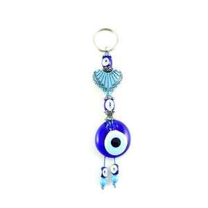 Llavero con Mosquetón y Ojo Turco DAFNI BIG PAZAR - Aleación Metálica de Moda con Forma 3D, Puntas Esmaltadas Únicas, Grabado en Relieve, Modelo 161 - Product Image 3