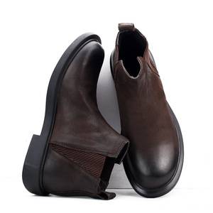Chaussures Oxford en cuir de vachette pleine fleur avec talon amorti et design antidérapant, chaussures habillées pour hommes, chaussures en cuir - Product Image 4