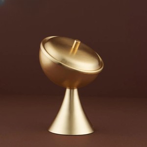 Ramadan Arrival Disposable Modern Luxury Middle East Style Aluminum Date <b>Bowls</b> <b>with</b> Base & <b>Lid</b> for Home & Hotel Use - Product Image 1