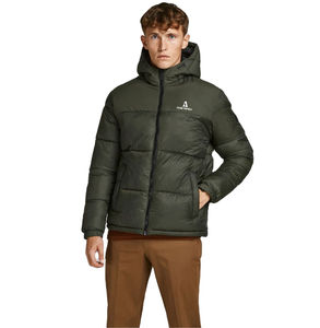 Veste matelassée pour hommes personnalisée avec un nouveau design pour les hommes Logo personnalisé col à capuche hiver 2025 Veste matelassée à la mode pour hommes - Product Image 1