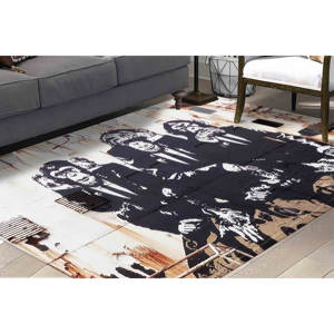 Alfombra con Diseño de Graffiti, Alfombra Estampada con los Tres Monos Sabios de Banksy, Alfombra Suave No Tejida - Product Image 4