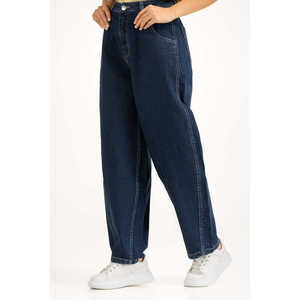 กางเกงยีนส์ทรงบาร์เรลฟิตขากว้าง WM-JNS-SS25-007 สไตล์แฟชั่นเรียบง่าย - Product Image 6