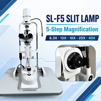 Lámpara de Hendidura SL-F5 con Sistema Óptico Binocular LED de 5 Pasos y Alta Resolución de 128 LP/mm, Directo de Fábrica, para Clínica Oftalmológica