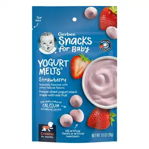 quality wholesale Gerber Baby Snacks Yogurt Melts Baby Food Strawberry and Mixed Berry in bulk