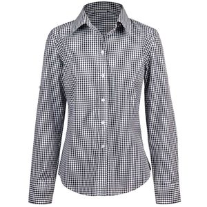 Camisa a Cuadros para Mujer, Manga Larga, 100% Algodón, Transpirable, Informal, para Verano - Product Image 3