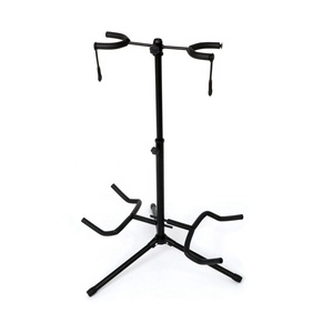 地板折叠三脚架高度可调吉他衣架支架2把吉他支架 - Product Image 2
