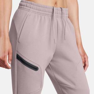 Custom Wholesale Winter Fashion Women's Thick Fleece 100% Cotton Casual Solid Color Drawstring Pocket Street Trousers - Product Image 3