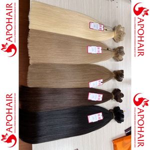 Vente en gros d'extensions de cheveux de trame russe à cuticule alignée à la machine haut de gamme Super Double Drawn Type de cheveux chinois de style vague naturelle - Product Image 2