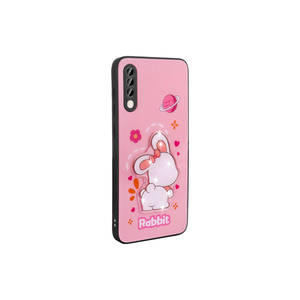 Coque en silicone gaufrée luminescente de qualité supérieure JoieCreatif Amas Series pour Samsung Galaxy A50 et A70, antichoc, dos blanc - Product Image 5