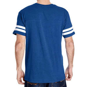 Camiseta informal de manga corta con cuello redondo para hombre, tela de punto transpirable de franela de talla grande, patrón sólido, teñido liso, temporada de primavera - Product Image 2