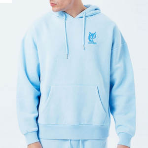 Sweats à capuche surdimensionnés de haute qualité fabriqués en usine sur mesure et à la mode Sweats à capuche surdimensionnés de bonne qualité pour hommes - Product Image 3