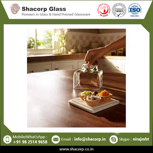 Cloche en verre de couleur personnalisée de style populaire avec pot de dôme en verre de lumières à bas prix - Product Image 2