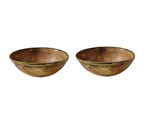 Best Selling Carved Buffalo Horn Vintage Salad Fruit Serving Bowl Indian Horn <b>Dinnerware</b> Uttar Pradesh NEW QUALITY HANDICRAFT - Product Image 1