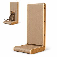 Grattoir vertical moderne et mignon pour chat, en carton ondulé épaissi en forme de L, pour vente en gros en vrac aux animaleries et à la revente