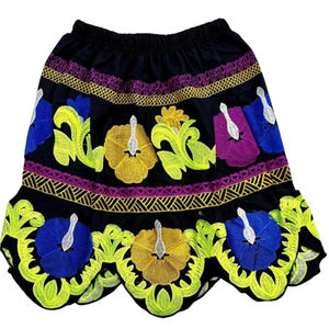 Falda Casual de Algodón para Mujer con Bordado de Encaje Personalizado para Tenis, Último Diseño, Estampado Floral, Ropa Isleña con Accesorios de Encaje - Product Image 1