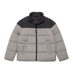 Parkas de Invierno Acolchadas con Plumas de Burbuja de Poliéster Gruesas y Cálidas con Capucha Desmontable Personalizada, Chaquetas Acolchadas para Hombre - Product Image 4