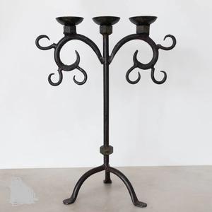 Candelabros de hierro de cinco brazos recubiertos de negro para decoración de fiestas de eventos de boda candelabros de suelo de Metal centros de mesa - Product Image 4