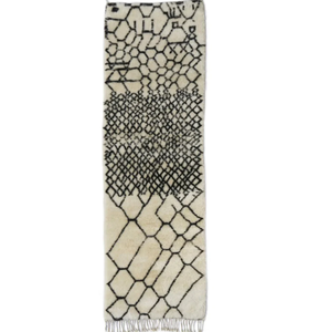 Tapis berbères authentiques personnalisés en laine véritable, tapis modernes géométriques Beni Ourain, ensemble de chemin marocain - Product Image 2