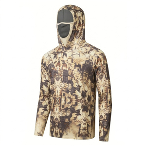 Sweat-shirts de pêche pour hommes, en matériau extérieur durable, coupe confortable, vêtements de pêche, camping, randonnée - Product Image 1