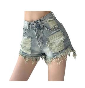 2025 New Arrival <b>Women</b> <b>Denim</b> Jeans <b>Short</b> Sportswear Yoga Workout Outdoor Slim <b>Denim</b> <b>Shorts</b> Breathable - Product Image 2