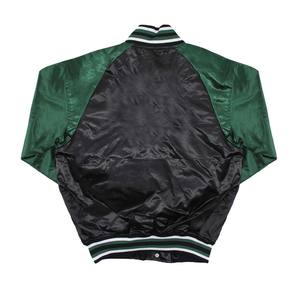 Veste universitaire en satin unie personnalisée veste de baseball universitaire vintage pour hommes vente en gros de veste de baseball universitaire pour hommes livraison DDP - Product Image 2