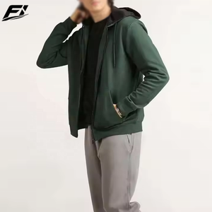 Nouveauté 2026 – Sweat à capuche zippé en coton pour homme, avec cordon de serrage, manches longues, molletonné, décontracté, personnalisable avec logo – Fournisseur en gros - Product Image 3