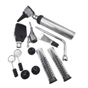 Nuevo Set de Diagnóstico Manual con Otoscopio y Oftalmoscopio LED para Uso Humano y Veterinario, de Acero - Product Image 5