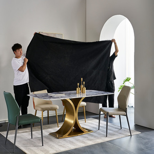 <span class=keywords><strong>Table</strong></span> <span class=keywords><strong>de</strong></span> <span class=keywords><strong>salle</strong></span> à <span class=keywords><strong>manger</strong></span> moderne ronde en pierre frittée et métal, ensemble <span class=keywords><strong>table</strong></span> et banc, <span class=keywords><strong>table</strong></span> <span class=keywords><strong>de</strong></span> <span class=keywords><strong>billard</strong></span> 6 places, écologique - Product Image 5