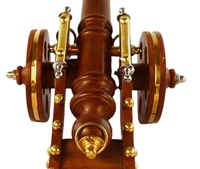 Artisanat nautique antique Décor de bureau en bois Arme Artillerie Jouets Cadeaux Décoration en bois Cadeau Pièce maîtresse antique Arme en bois