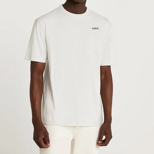 T-shirt personnalisé doux à manches courtes de haute qualité 100% coton impression hommes T-shirt en gros hommes T-shirt coupe régulière - Product Image 5