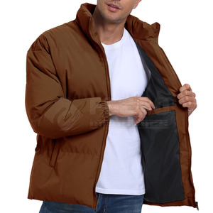 Chaqueta de burbujas de poliéster 2025 100% para hombre, ropa informal de gran tamaño para hombre, chaqueta de invierno de burbujas a la venta - Product Image 6