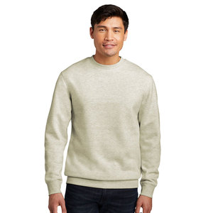 Venta al por mayor personalizado cuello redondo 100% algodón sudaderas de gran tamaño de lana de los hombres básicos de mezcla de algodón sudaderas - Product Image 3