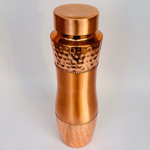 Antimicrobial Copper <b>Water</b> <b>Bottle</b> for Clean Drinking <b>and</b> Boosted Immunity with Premium Antique Look - Product Image 4